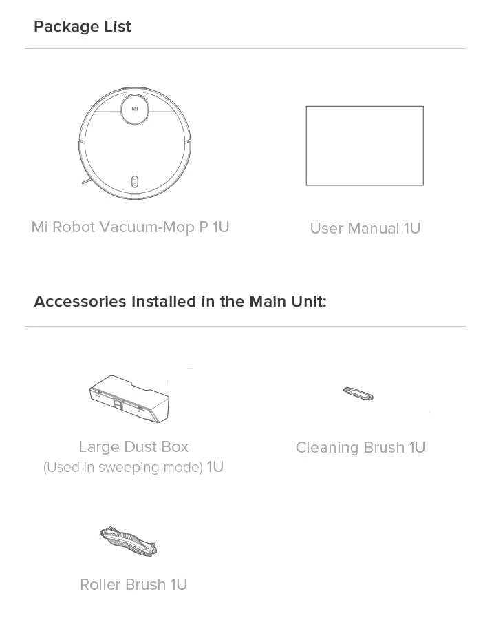 Xiaomi Mi Robot Vacuum Mop Cleaner Pro 14